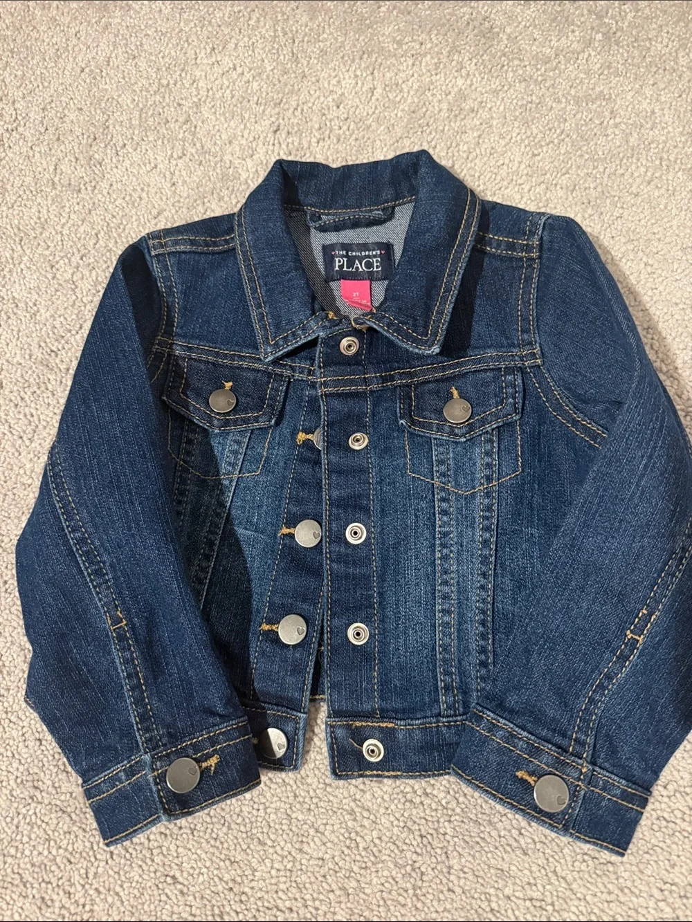 The Children's Place Dark Blue Denim Jean Jacket